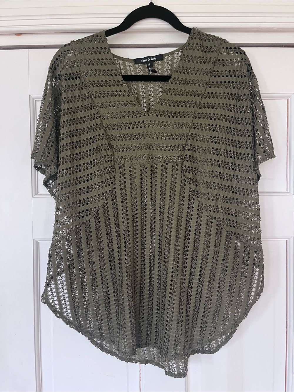 Strut & Bolt Open Weave Top